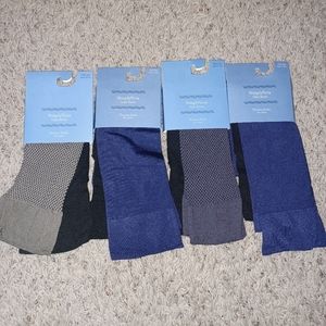 NWT Womens Simply Vera Trouser Socks - 4 packs of 2